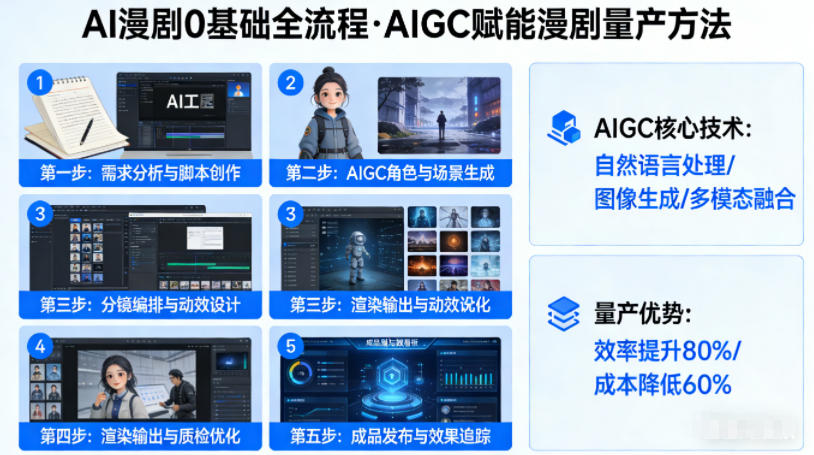 AI漫剧0基础全流程，快速掌握AIGC赋能的漫剧量产方法-多金部落-社群网课资源站
